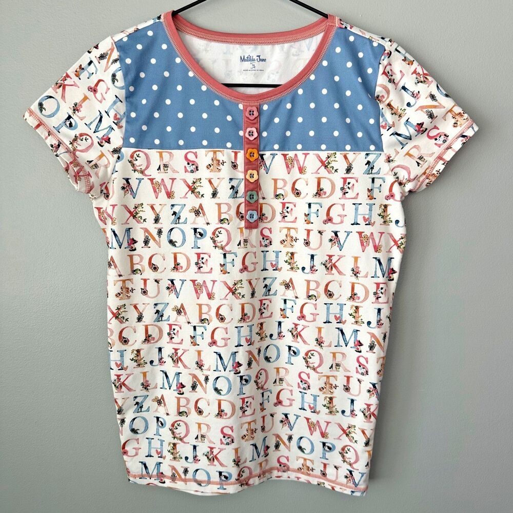 Matilda Jane Alphabet Pajama Top Girls Size 16